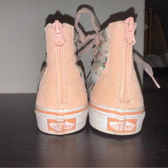 Girls Vans Size 2 Frog FrolicTropical Peach - Picture 3 of 6